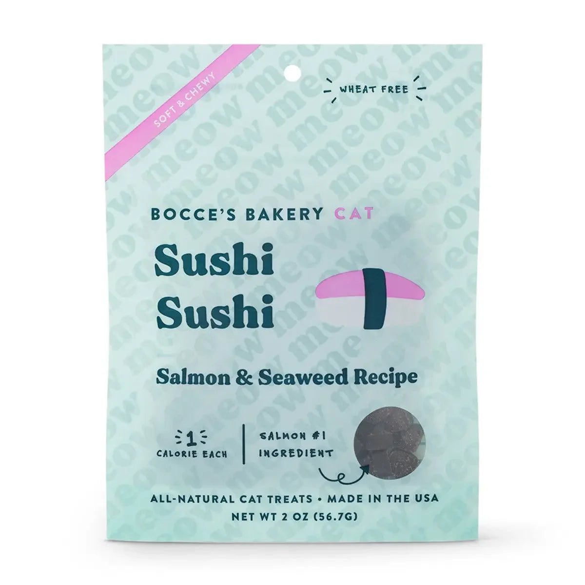 Bocce's Bakery Sushi Sushi 2oz Soft & Chewy Cat Treats - Talis Us