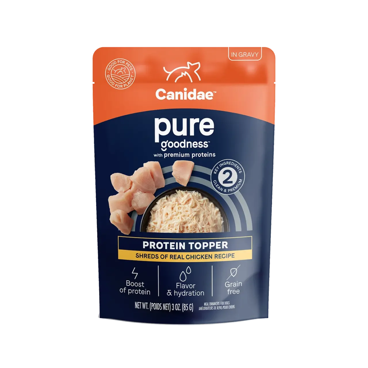 CANIDAE PURE Goodness Protein Topper for Dogs 12ea/3 oz - Talis Us