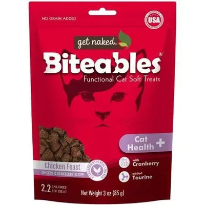 Get Naked Cat Health Biteables Soft Cat Treats Chicken Feast Flavor - Talis Us