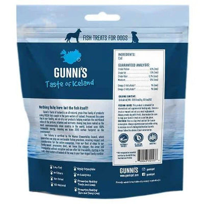 Gunni's Taste of Iceland Omega Rich Cod Wafers Dog Treats 5.0oz - Talis Us
