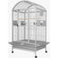 Large dome top bird cage with removable base, spacious interior, and sturdy construction for birds
