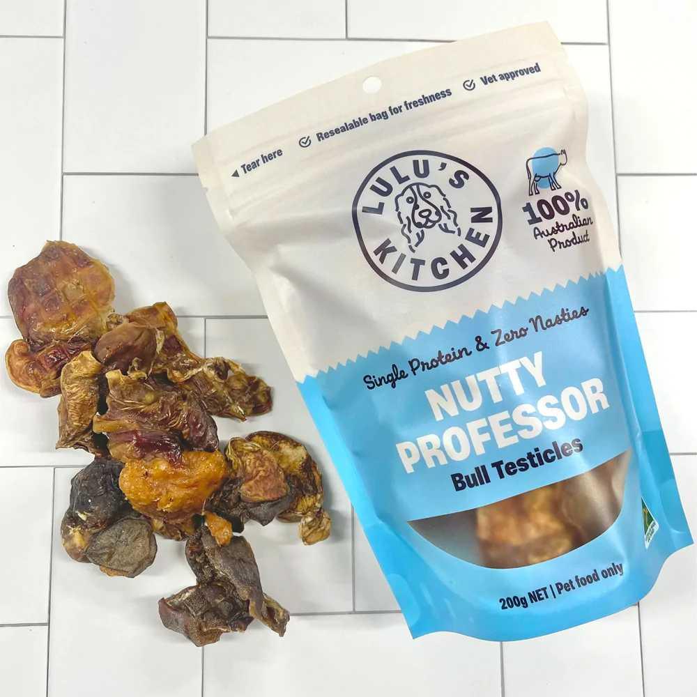 Lulu's Kitchen Nutty Professor Bull Testicles Dog Treats - Talis Us