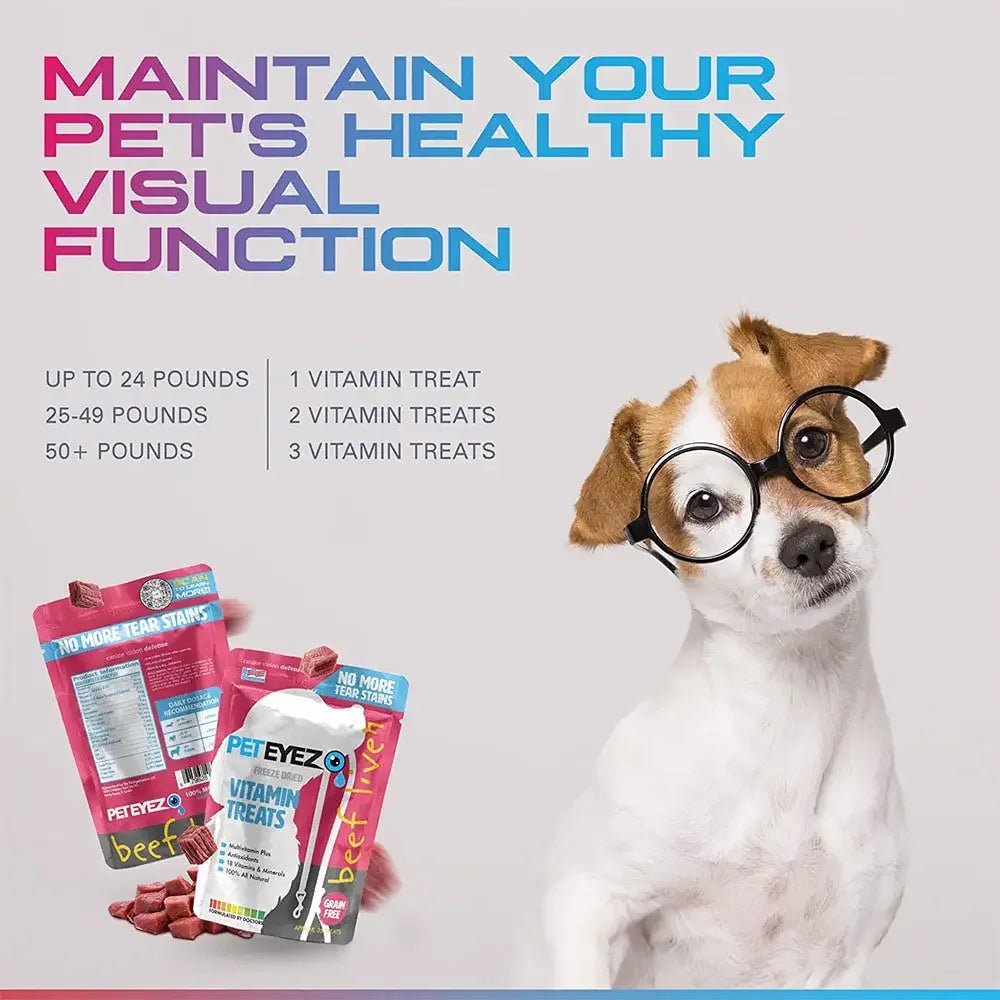 Pet Eyez™️ Vitamin Treats for Dogs Beef Liver Flavor - Talis Us