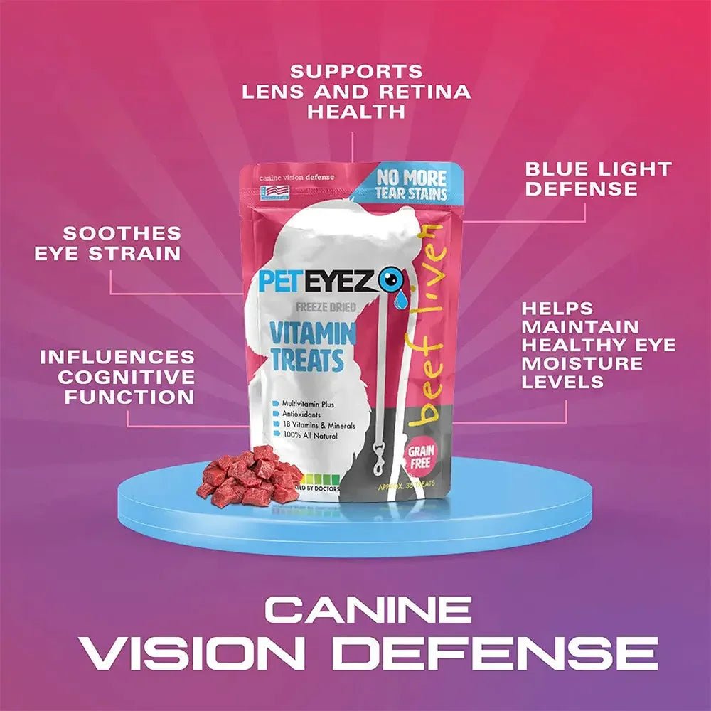 Pet Eyez™️ Vitamin Treats for Dogs Beef Liver Flavor - Talis Us