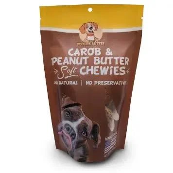 Poochie Butter Peanut Butter + Carob Soft Chewies - Talis Us