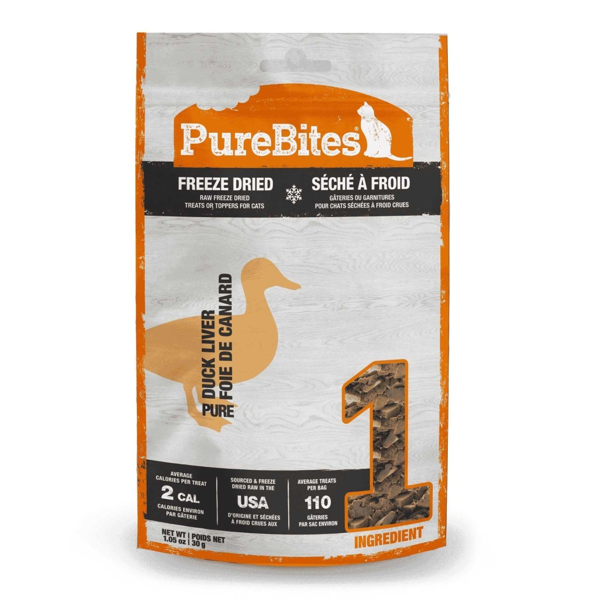 PureBites Duck Liver Freeze - Dried Cat Treats 1.05 oz - Talis Us