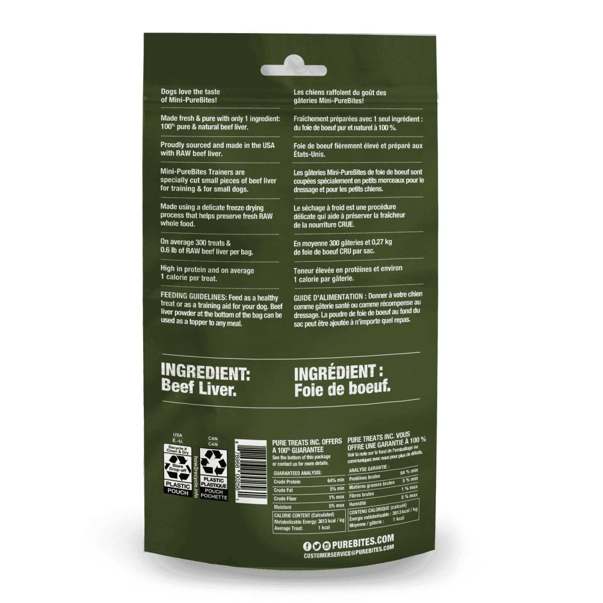 PureBites Mini - Trainers Pure Dog Treats - Talis Us