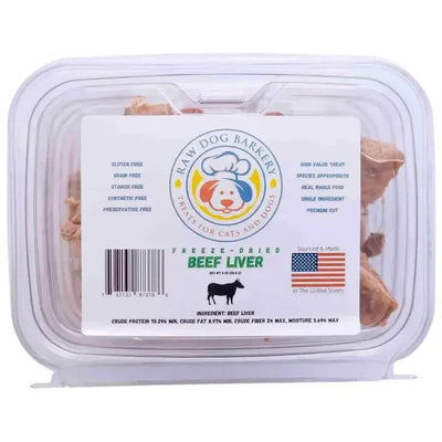 Raw Dog Barkery Beef Liver Freeze - Dried Dog Treats - Talis Us