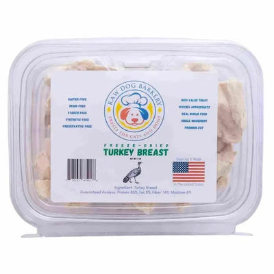 Raw Dog Barkery Turkey Breast Freeze - Dried Dog Treats 3oz - Talis Us