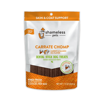 Shameless Pets Carrate Chomp Dental Sticks Dog Treats - Talis Us