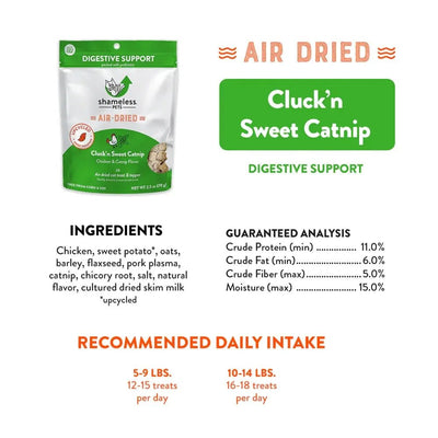 Shameless Pets Cluck'n Sweet Catnip Air - Dried Cat Treat & Topper 2.5 oz - Talis Us