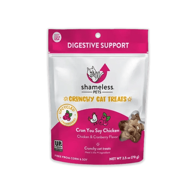 Shameless Pets Cran U Say Chicken Crunchy Cat Treats - Talis Us