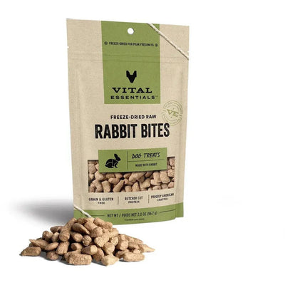 Vital Essentials® Freeze - Dried Rabbit Bites Dog Treats - Talis Us